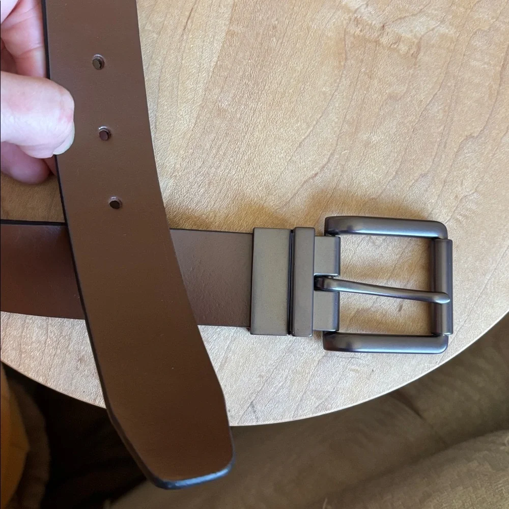 boys brown leather belt 32 genuine leather